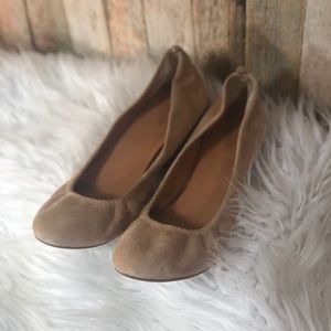 J. Crew Tan Flats